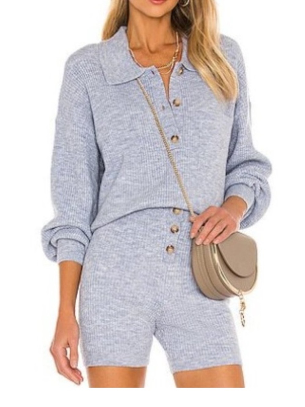 SONG OF STYLE Amanda Oversized Knit Polo size M